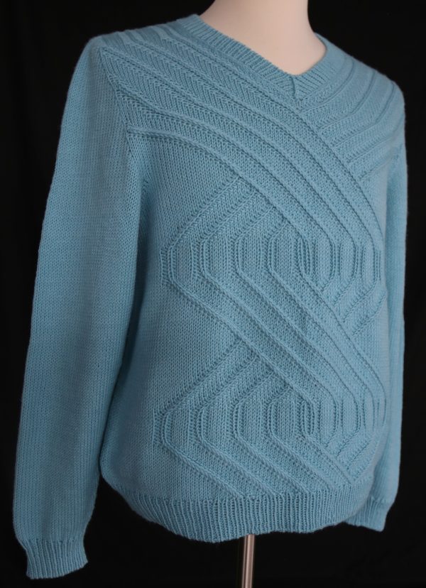 Ultra Wide Mock Cable Pullover by Frank Jernigan – The Knitting Guild ...